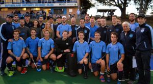 Sutho sponsors with first grade players and coaching staff
